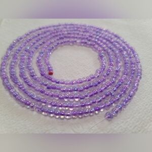 Lavender Haze waist beads 47" Tie On